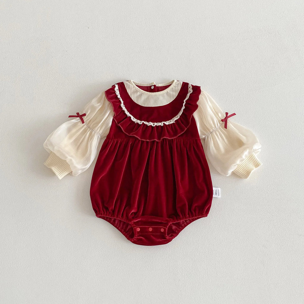 Rosalie Velvet Romper
